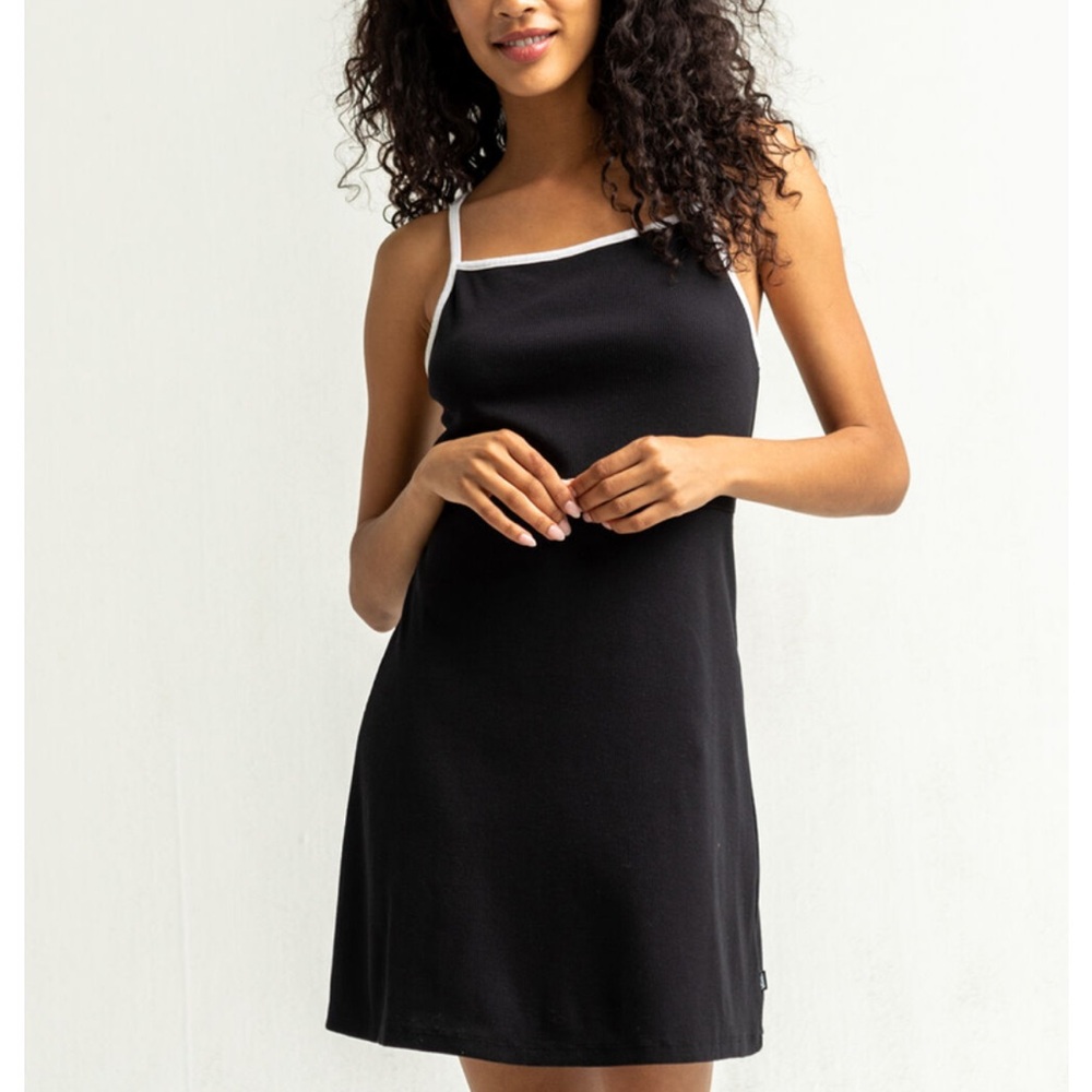 Vans Caleb Dress in Black and White